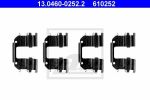 ATE 13.0460-0252.2 комплектующие, колодки дискового тормоза на DAEWOO MATIZ (KLYA)