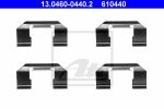 ATE 13.0460-0440.2 комплектующие, колодки дискового тормоза на NISSAN PRIMERA (P10)
