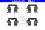 ATE 13.0460-0452.2 комплектующие, колодки дискового тормоза на NISSAN MICRA II (K11)
