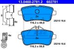 ATE 13.0460-2781.2 комплект тормозных колодок, дисковый тормоз на MERCEDES-BENZ GLE (W166)