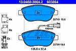 ATE 13.0460-3864.2 комплект тормозных колодок, дисковый тормоз на FIAT PUNTO (199)