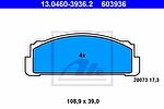 ATE 13.0460-3936.2 комплект тормозных колодок, дисковый тормоз на FIAT PANDA (141A_)