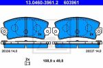 ATE 13.0460-3961.2 комплект тормозных колодок, дисковый тормоз на RENAULT 25 (B29_)