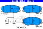 ATE 13.0460-5622.2 комплект тормозных колодок, дисковый тормоз на HYUNDAI EQUUS / CENTENNIAL