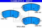 ATE 13.0460-5717.2 комплект тормозных колодок, дисковый тормоз на NISSAN ALMERA I (N15)