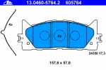 ATE 13.0460-5764.2 Колодки передние TOYOTA Camry/RAV4 2.0/2.4L all 06-> (04465-33440)