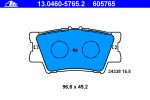 ATE 13.0460-5765.2 Колодки задние TOYOTA RAV 4 06-/ CAMRY (04466-33160)