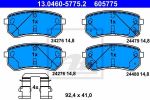 ATE 13.0460-5775.2 комплект тормозных колодок, дисковый тормоз на HYUNDAI i10 (PA)
