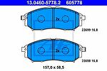 ATE 13.0460-5778.2 Колодки передние NISSAN/INFINITI/RENAULT для Sumitomo (41060-CC090)