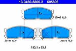 ATE 13.0460-5806.2 комплект тормозных колодок, дисковый тормоз на MAZDA E-SERIE фургон (SR2)