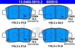 ATE 13.0460-5810.2 Колодки торм.пер. Toyota Celica, Corolla, Yaris