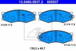 ATE 13.0460-5937.2 комплект тормозных колодок, дисковый тормоз на NISSAN BLUEBIRD Hatchback (T72, T12)