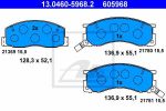 ATE 13.0460-5968.2 комплект тормозных колодок, дисковый тормоз на TOYOTA PREVIA (TCR2_, TCR1_)