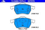 ATE 13.0460-7076.2 Колодки VW SHARAN/FORD GALAXY/SEAT ALHAMBRA 95=> WVA21848/21849