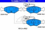 ATE 13.0460-7113.2 комплект тормозных колодок, дисковый тормоз на FIAT PALIO Weekend (178DX)