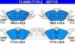 ATE 13.0460-7115.2 Колодки торм.пер. Opel Astra G