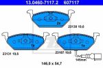 ATE 13.0460-7117.2 Колодки передние AD A3 VW G4 с датчиком (1J0698151G)