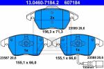 ATE 13.0460-7184.2 Колодки передние AD VW SEAT SKODA PA 03->06 (5K0698151)