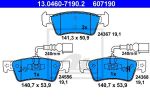 ATE 13.0460-7190.2 Колодки задние VW Touareg all ->10/Type /140.7x53.8mm/t=19.1mm (7L6698451)