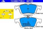 ATE 13.0460-7195.2 Колодки задние FORD Focus 2/MAZDA 3/VOLVO S40 (1360254)