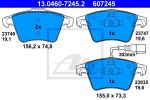 ATE 13.0460-7245.2 комплект тормозных колодок, дисковый тормоз на VW TOUAREG (7LA, 7L6, 7L7)