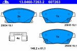 ATE 13.0460-7263.2 Колодки передние CHEVROLET Cruze/OPEL Astra J all 08->/Zafira 12-> (13301234)