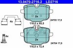ATE 13.0470-2716.2 комплект тормозных колодок, дисковый тормоз на 5 (F10, F18)