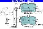 ATE 13.0470-2770.2 комплект тормозных колодок, дисковый тормоз на AUDI A7 Sportback (4GA, 4GF)