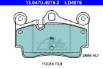 ATE 13.0470-4976.2 комплект тормозных колодок, дисковый тормоз на VW TOUAREG (7LA, 7L6, 7L7)