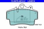 ATE 13047048142 13.0470-4814.2_колодки дисковые передние! Porsche Boxster 987 2.5-3.2 05>