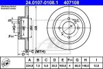 ATE 24.0107-0108.1 тормозной диск на NISSAN 100 NX (B13)