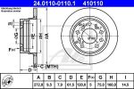 ATE 24.0110-0110.1 тормозной диск на 5 (E12)