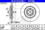 ATE 24.0110-0166.1 тормозной диск на ALFA ROMEO 75 (162B)