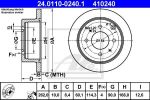 ATE 24.0110-0240.1 Диск торм. зад. Mitsubishi Galant, Lancer