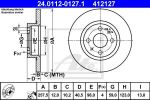 ATE 24.0112-0127.1 тормозной диск на FIAT BRAVA (182)