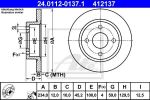 ATE 24.0112-0137.1 тормозной диск на NISSAN MICRA II (K11)