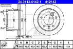 ATE 24.0112-0142.1 Диск торм. зад. MB Sprinter, VW LT28-46