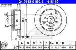 ATE 24.0118-0150.1 тормозной диск на MAZDA CX-7 (ER)