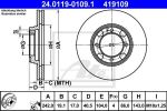 ATE 24.0119-0109.1 тормозной диск на HYUNDAI ACCENT I (X-3)