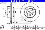 ATE 24.0121-0107.1 тормозной диск на HONDA CONCERTO седан (HWW)