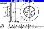 ATE 24.0121-0702.1 Диск торм. пер. HONDA CIVIC 07=>