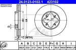 ATE 24.0123-0102.1 тормозной диск на ROVER 600 (RH)
