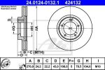 ATE 24.0124-0132.1 тормозной диск на FORD TRANSIT c бортовой платформой/ходовая часть (E_ _)