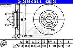ATE 24.0126-0104.1 тормозной диск на PEUGEOT EXPERT фургон (222)
