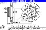 ATE 24012601361 Диск тормозной зад.