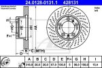 ATE 24.0128-0131.1 тормозной диск на PORSCHE 911 (996)