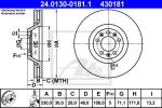 ATE 24.0130-0181.1 тормозной диск на PEUGEOT 607 (9D, 9U)