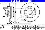 ATE 24.0132-0110.1 тормозной диск на PONTIAC TRANS SPORT