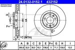 ATE 24.0132-0152.1 тормозной диск на PEUGEOT 607 (9D, 9U)