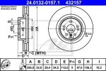 ATE 24.0132-0157.1 Диски торм.Mercedes GL/M/R-CLASS X164.W164.W251 2006=> вентилируемые (350x32)